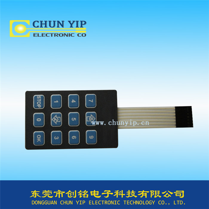 數(shù)字按鍵薄膜開關